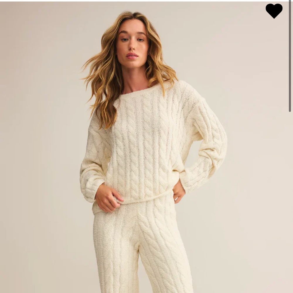 NWHT Z SUPPLY CAROL CABLE KNIT TOP SOLD OUT SIZE L